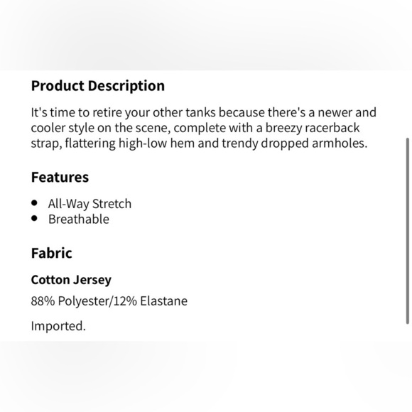 Women’s Fabletics’ Peggy Tank Dark Purple Racerback Size Large - Picture 4 of 5